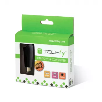 Techly IDATA HDMI-VGA2MABT2 Μετατροπέας σήματος βίντεο Παθητικός μετατροπέας βίντεο 1920 x 1080 Pixel