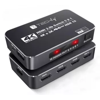 Techly IDATA HDMI2-4K5160B Διακόπτης βίντεο HDMI