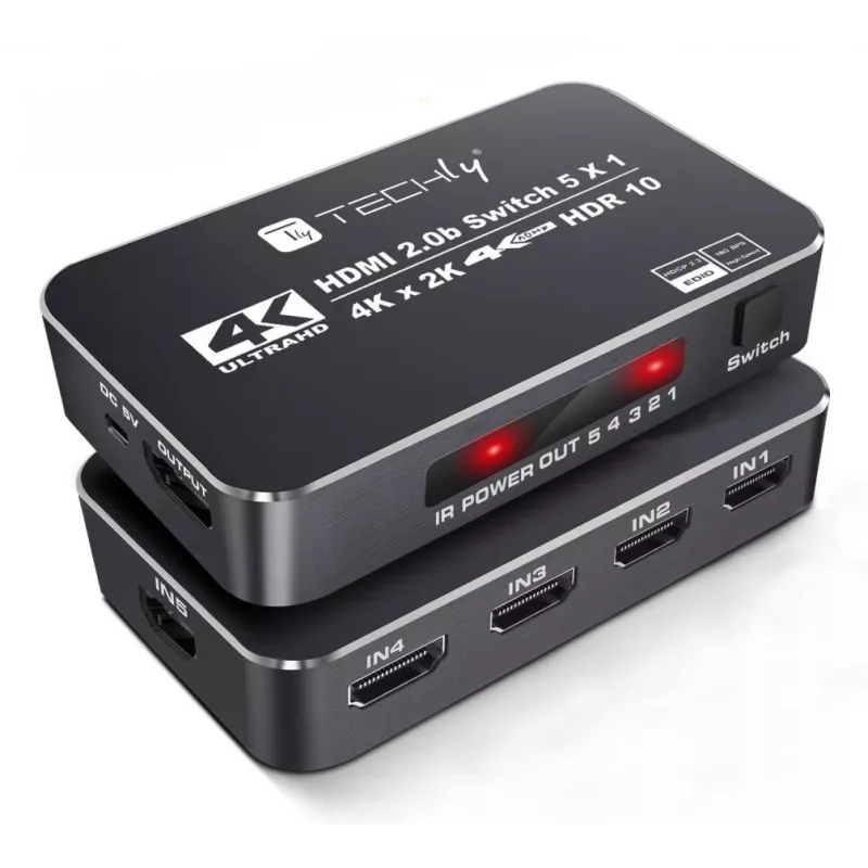 Techly IDATA HDMI2-4K5160B Διακόπτης βίντεο HDMI