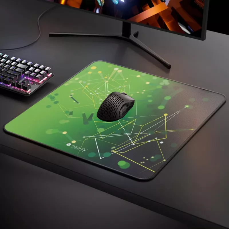 Techly ICA-MP GLASS1 Mousepad Gaming mousepad Πράσινο