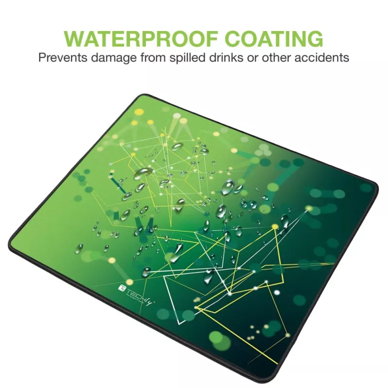 Techly ICA-MP GLASS1 Mousepad Gaming mousepad Πράσινο