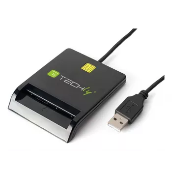 Techly I-CARD CAM-USB2TY2 Αναγνώστης 스마트 καρτών Indoor USB USB Type-A Μαύρο