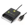 Techly I-CARD CAM-USB2TY2 Αναγνώστης 스마트 καρτών Indoor USB USB Type-A Μαύρο