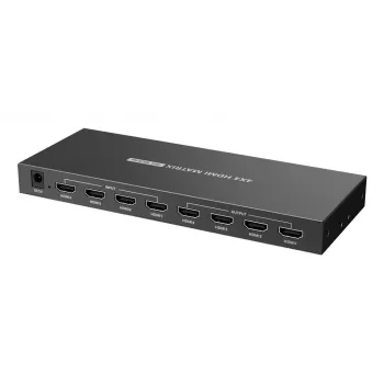 Techly IDATA HDMI-MX44 Διακόπτης μήτρας AV Διακόπτης μήτρας AV 4 W