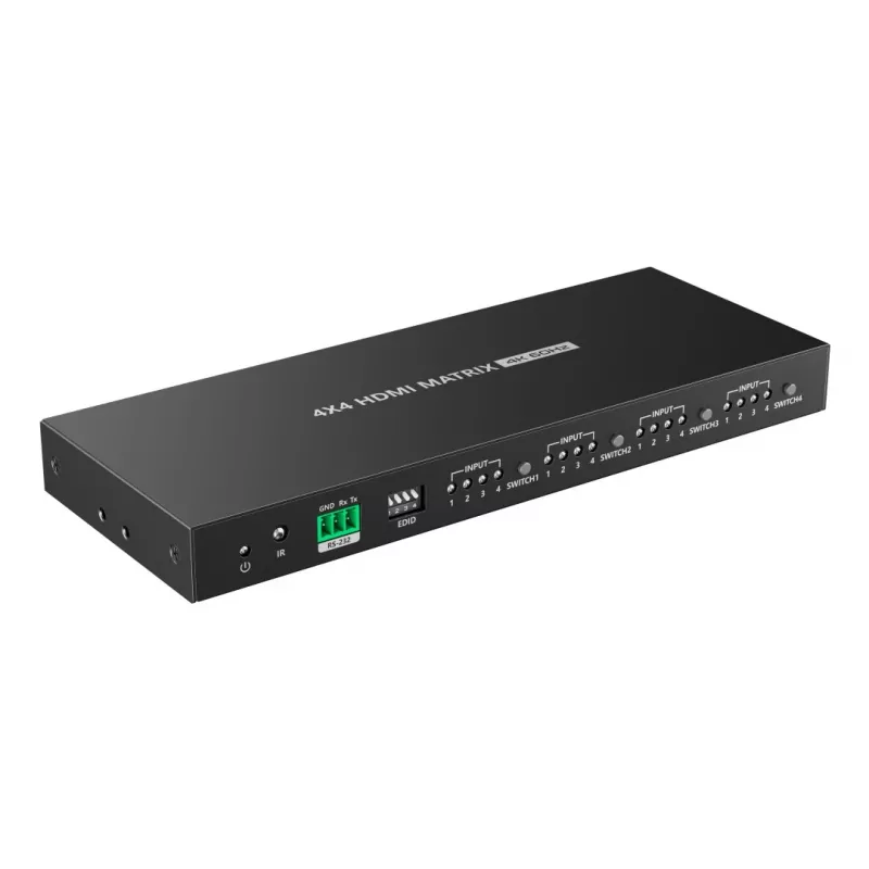 Techly IDATA HDMI-MX44 Διακόπτης μήτρας AV Διακόπτης μήτρας AV 4 W