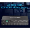 Techly IDATA HDMI-MX44 Διακόπτης μήτρας AV Διακόπτης μήτρας AV 4 W