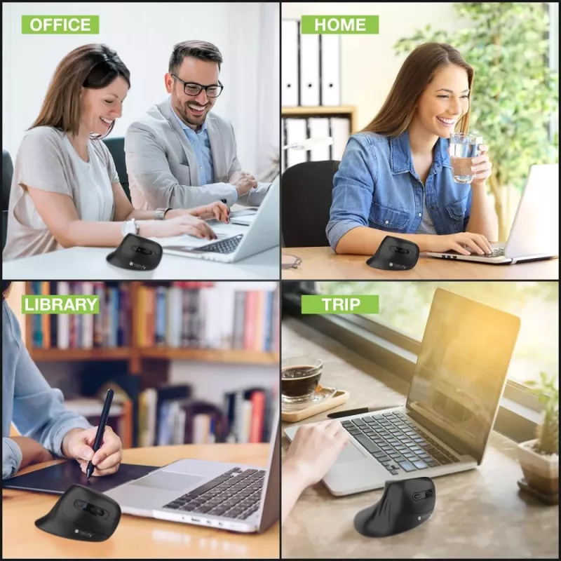 Techly IM 1100-VM-B Ποντίκι Ιατρικό Δεξιόχειρας RF Wireless Οπτικό 3200 DPI