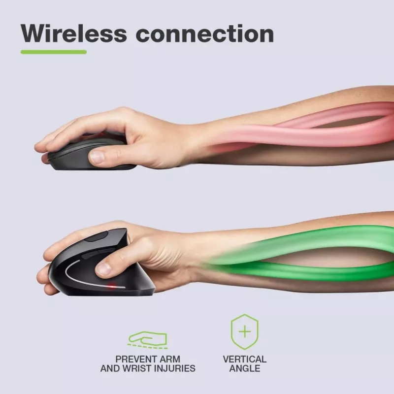 Techly IM 1200-VM-B Ποντίκι Ιατρικό Δεξιόχειρας RF Wireless Οπτικό 1600 DPI