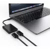 Techly IADAP USBC-HDMI2T4K Προσαρμογέας καλωδίου βίντεο 0,15 m USB Type-C 2 x HDMI Μαύρο