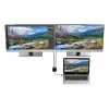 Techly IADAP USBC-HDMI2T4K Προσαρμογέας καλωδίου βίντεο 0,15 m USB Type-C 2 x HDMI Μαύρο