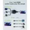 Techly IDATA HDMI-3F8K Διακόπτης βίντεο