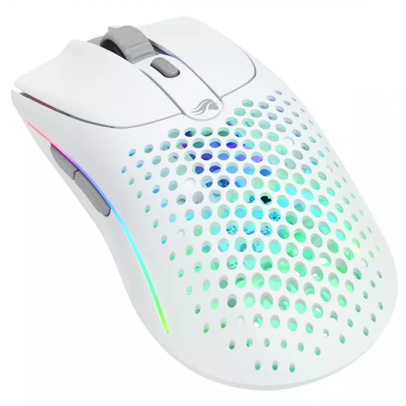 Glorious Gaming Glorious Model O Wireless 2 – ματ λευκό, δεξιόχειρας, λέιζερ, RF Wireless + USB Type-C, 26000 DPI, 1 ms, λευκό
