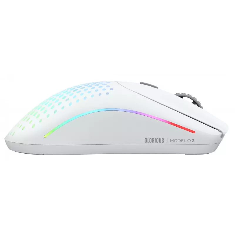 Glorious Gaming Glorious Model O Wireless 2 – ματ λευκό, δεξιόχειρας, λέιζερ, RF Wireless + USB Type-C, 26000 DPI, 1 ms, λευκό