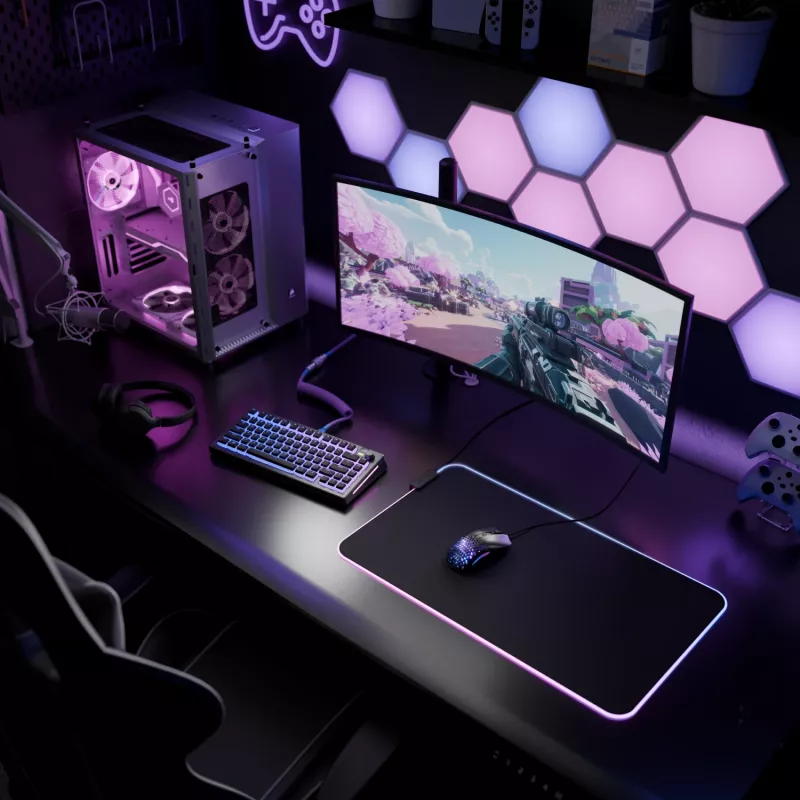 Glorious Gaming GLORIOUS Mouse PAD 2 GLED - XL EXTENDED - μαύρο