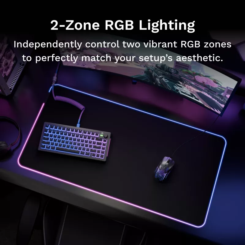 Glorious Gaming GLORIOUS Mouse PAD 2 GLED - XL EXTENDED - μαύρο