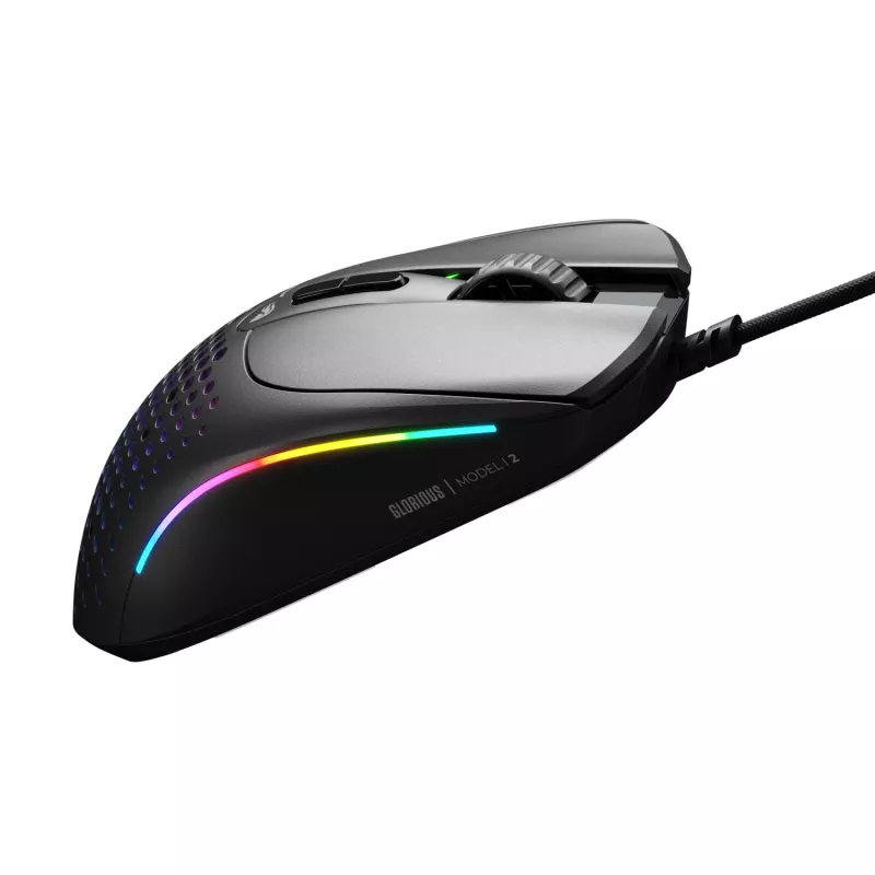 Glorious Gaming Glorious Model IV2 Wired - μαύρο, δεξιόχειρας, οπτικό, USB Type-A, 26000 DPI, μαύρο