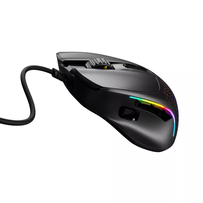 Glorious Gaming Glorious Model IV2 Wired - μαύρο, δεξιόχειρας, οπτικό, USB Type-A, 26000 DPI, μαύρο