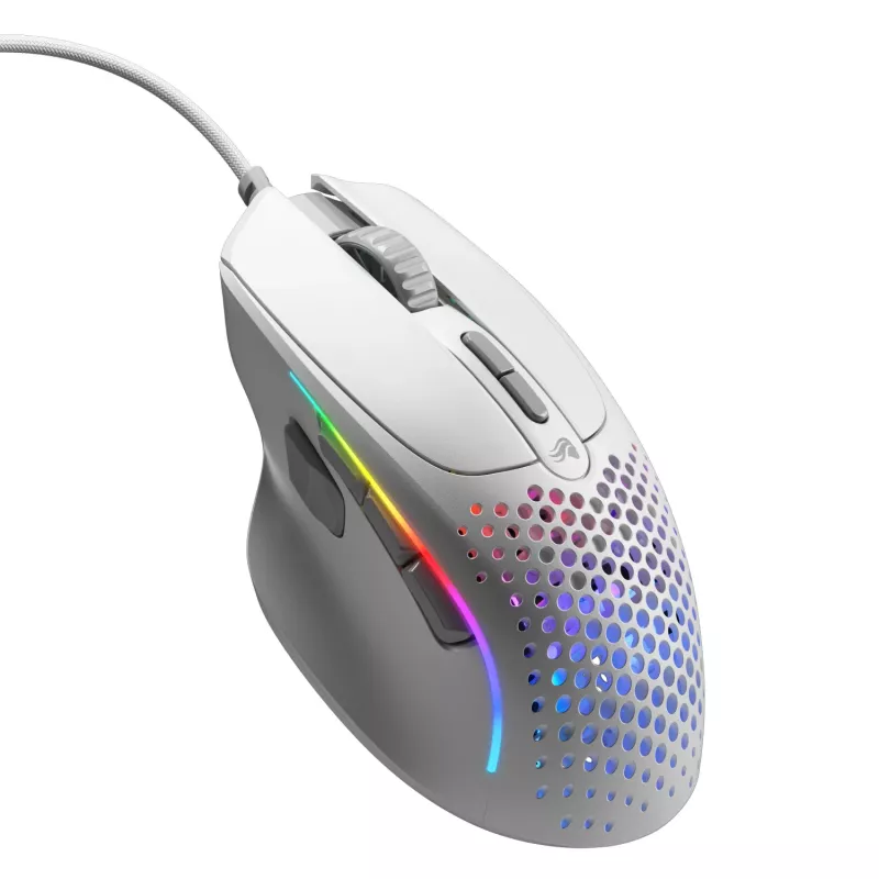 Glorious Gaming Glorious Model I2 Wired – λευκό, δεξιόχειρας, οπτικό, USB Type-A, 26000 DPI, λευκό
