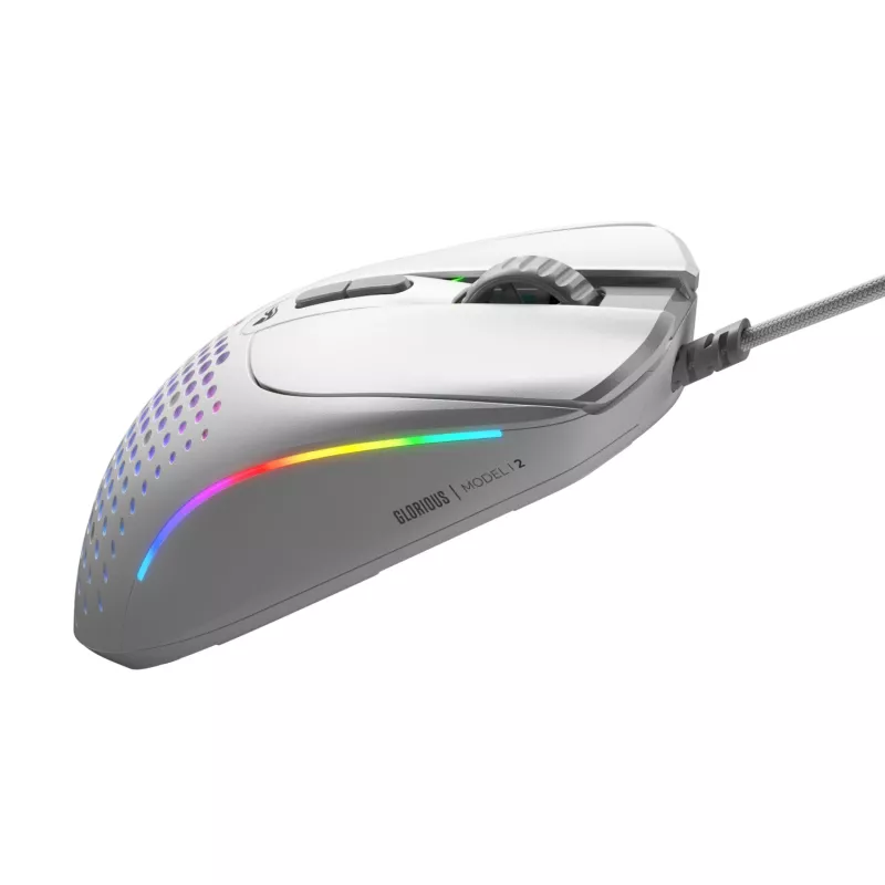 Glorious Gaming Glorious Model I2 Wired – λευκό, δεξιόχειρας, οπτικό, USB Type-A, 26000 DPI, λευκό