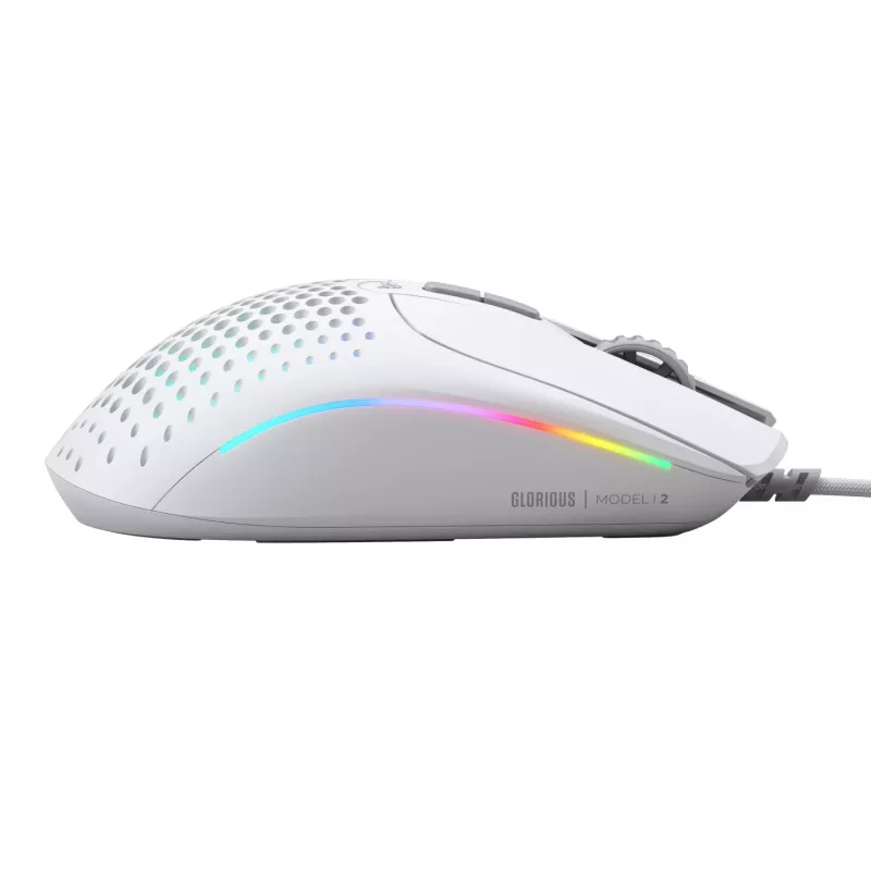 Glorious Gaming Glorious Model I2 Wired – λευκό, δεξιόχειρας, οπτικό, USB Type-A, 26000 DPI, λευκό