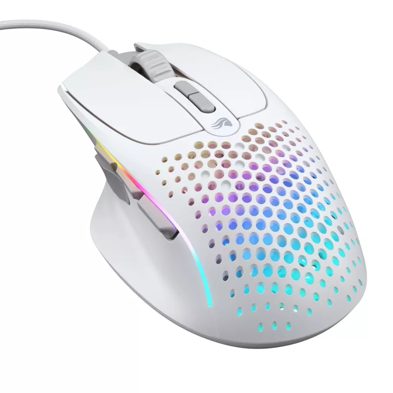 Glorious Gaming Glorious Model I2 Wired – λευκό, δεξιόχειρας, οπτικό, USB Type-A, 26000 DPI, λευκό