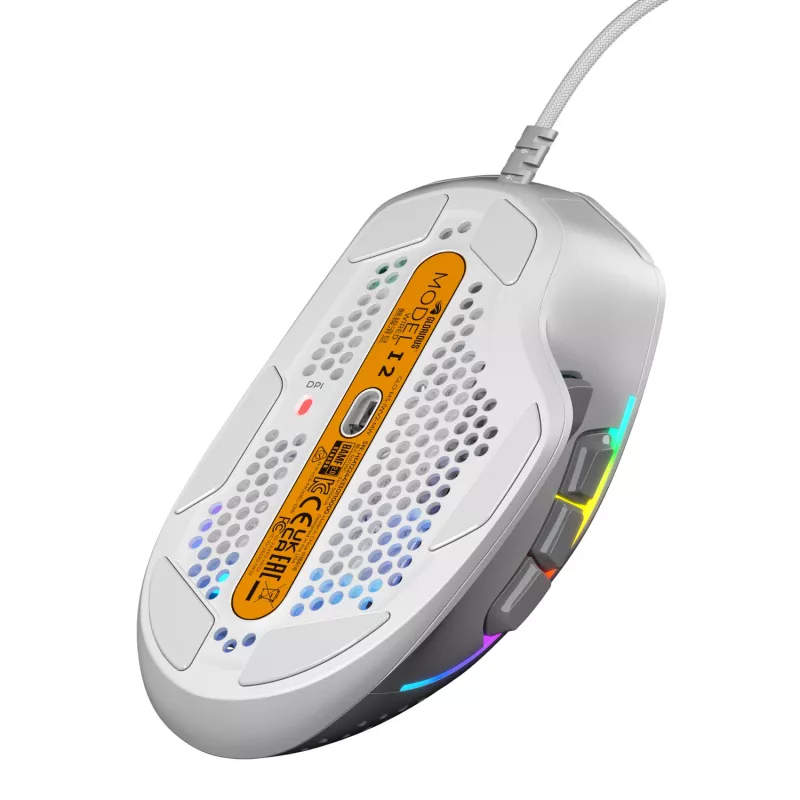 Glorious Gaming Glorious Model I2 Wired – λευκό, δεξιόχειρας, οπτικό, USB Type-A, 26000 DPI, λευκό