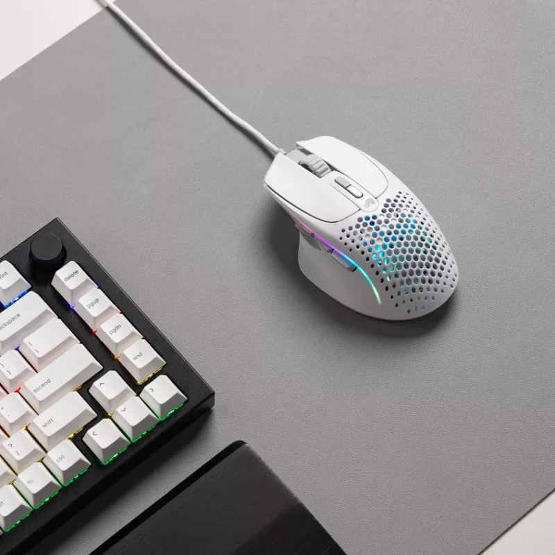 Glorious Gaming Glorious Model I2 Wired – λευκό, δεξιόχειρας, οπτικό, USB Type-A, 26000 DPI, λευκό