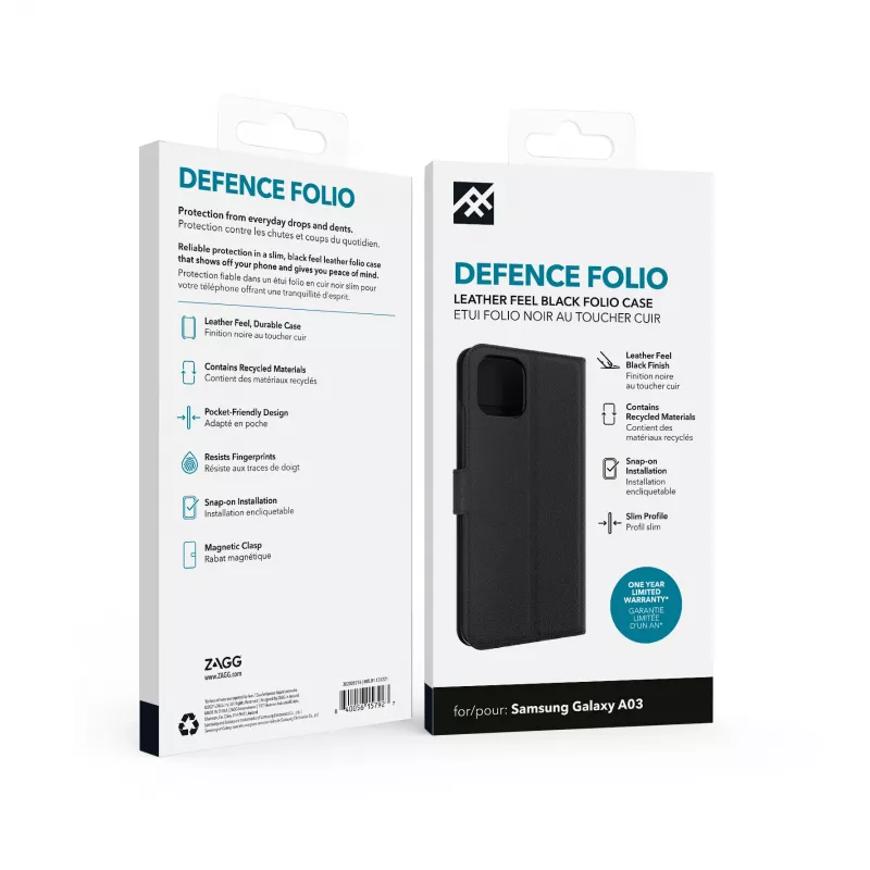 IFROGZ Defence Folio Θήκη κινητού τηλεφώνου 16,5 cm (6,5 ίντσες) Μαύρο