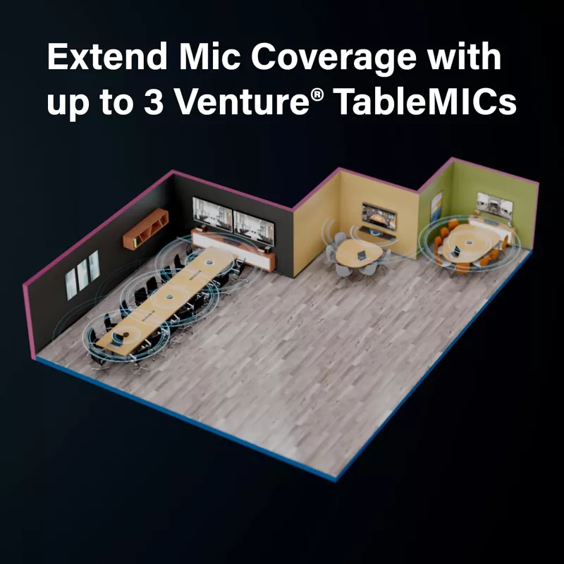 Vaddio Venture TableMIC Γκρι Μικρόφωνο διάσκεψης