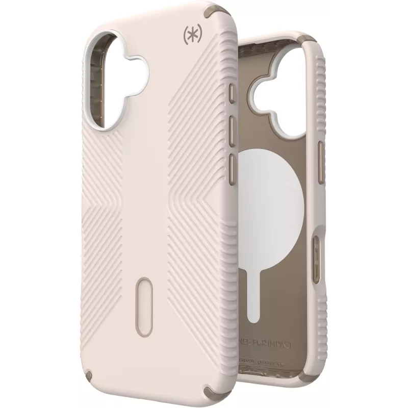 Speck Presidio2 Grip + ClickLock Apple iPhone 16 Bleached Bone – με Microban