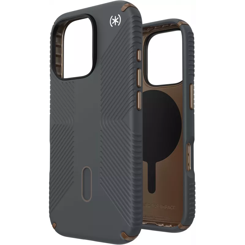 Speck Presidio2 Grip + ClickLock Apple iPhone 16 Pro Charcoal Γκρι - με Microban