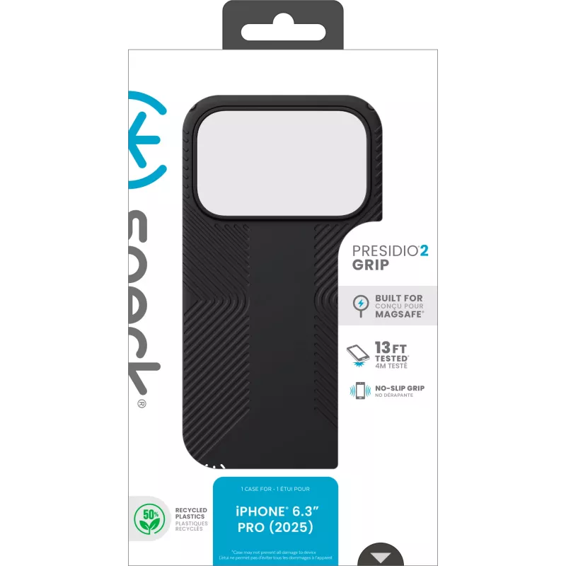 Speck Presidio2 Grip + MS Apple iPhone 17 Pro Μαύρο – με Microban