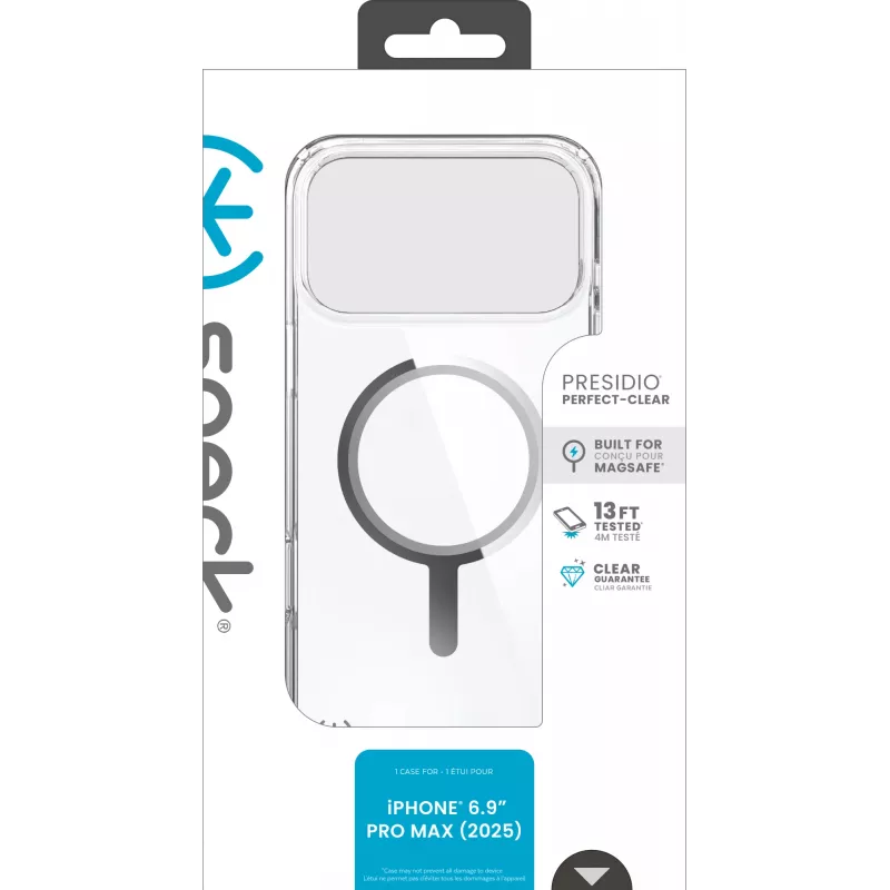 Speck Presidio Perfect Clear θήκη MagSafe iP 17 Pro Max