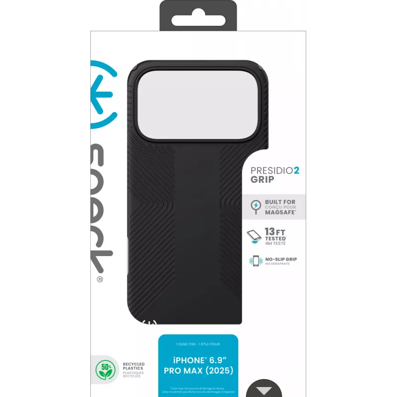 Speck Presidio2 Grip + MS Apple iPhone 17 Pro Max Μαύρο - με Microban