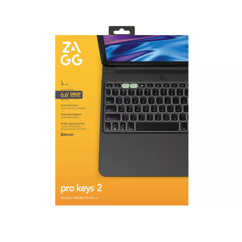 ZAGG Pro Keys 2 Nordic Bluetooth Μαύρο