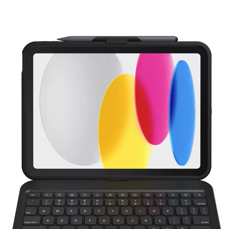 ZAGG Tough Keys-Apple-iPad 10th Gen/A16-Μαύρο-Nordic(B2B Brown Box)