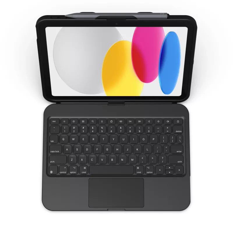 ZAGG Tough Keys-Apple-iPad 10th Gen/A16-Μαύρο-Nordic(B2B Brown Box)