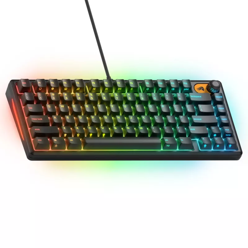 Glorious Gaming GMBK 75% Πληκτρολόγιο USB QWERTY Αγγλικά ΗΠΑ Μαύρο
