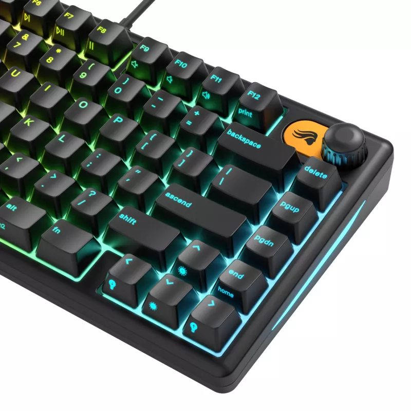 Glorious Gaming GMBK 75% Πληκτρολόγιο USB QWERTY Αγγλικά ΗΠΑ Μαύρο