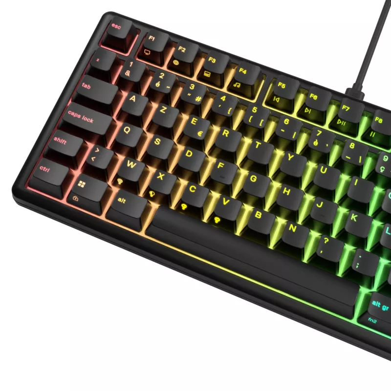 Glorious Gaming GMBK 75% Πληκτρολόγιο USB AZERTY Γαλλικά Μαύρο