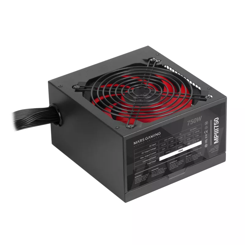 Mars Gaming MPIII750 Τροφοδοτικό PC 750W ATX 85 % Απόδοση 5 χρόνια εγγύηση