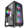 Mars Gaming MC-KX μαύρο Premium E-ATX Gaming Tower FREEZER CPU-System 5 ultra-αθόρυβοι ARGB ανεμιστήρες ARGB controller και RF controller Mesh πρόσοψη