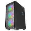 Mars Gaming MC-KX μαύρο Premium E-ATX Gaming Tower FREEZER CPU-System 5 ultra-αθόρυβοι ARGB ανεμιστήρες ARGB controller και RF controller Mesh πρόσοψη