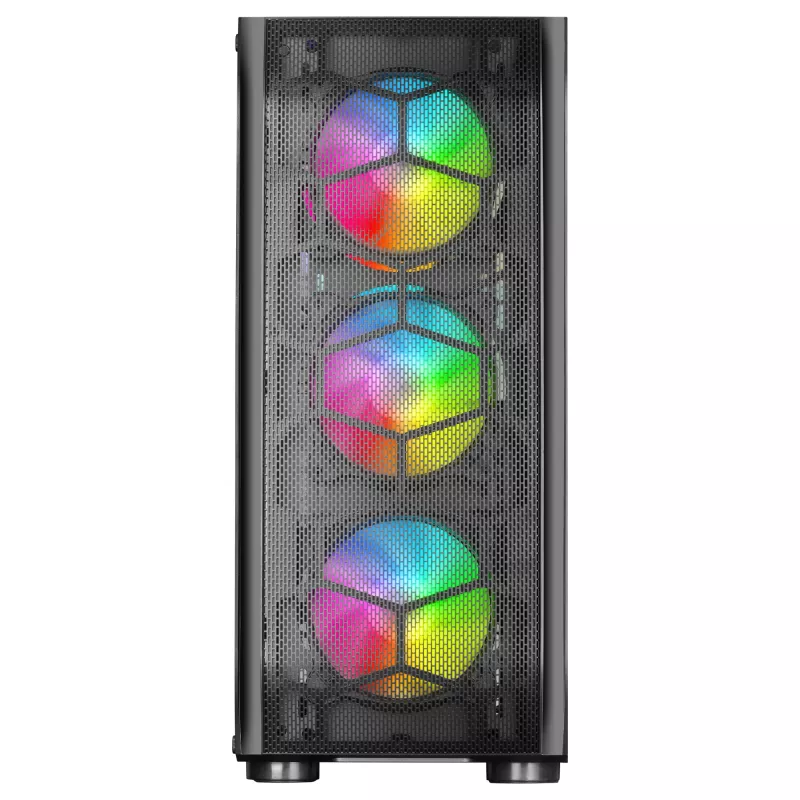 Mars Gaming MC-KX μαύρο Premium E-ATX Gaming Tower FREEZER CPU-System 5 ultra-αθόρυβοι ARGB ανεμιστήρες ARGB controller και RF controller Mesh πρόσοψη