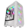 Mars Gaming MC-KX λευκό Premium E-ATX Gaming Tower FREEZER CPU System 5 ultra-αθόρυβοι ARGB ανεμιστήρες ARGB controller και RF controller Mesh πρόσοψη