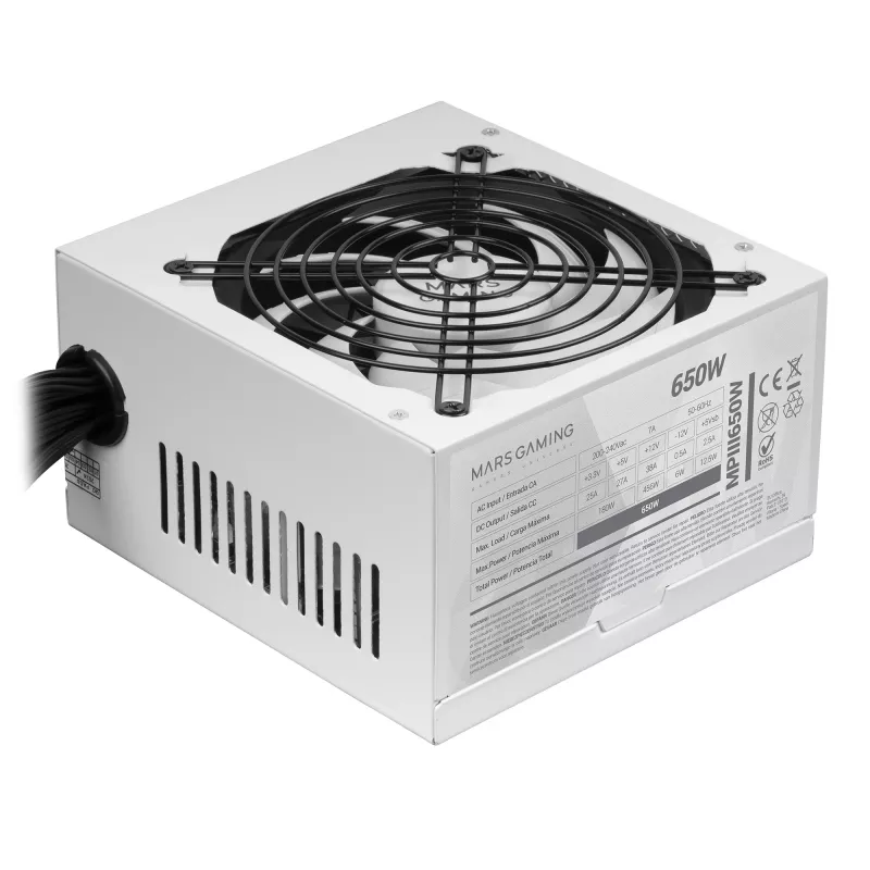 Mars Gaming MPIII650 τροφοδοτικό 650 W 20+4 Pin ATX ATX λευκό