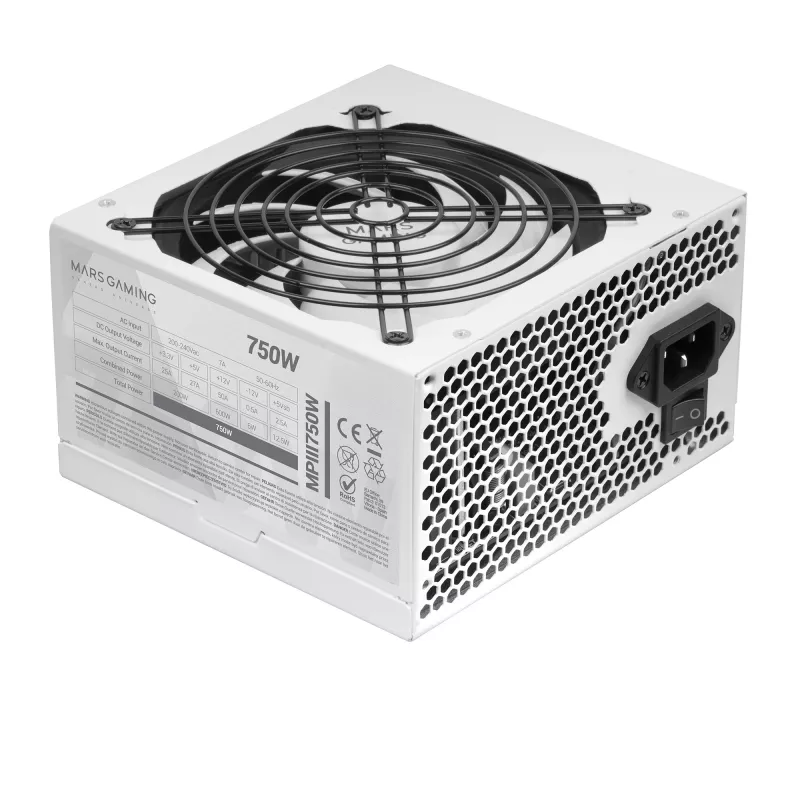 Mars Gaming MPIII750W τροφοδοτικό 750 W 20+4 pin ATX ATX λευκό