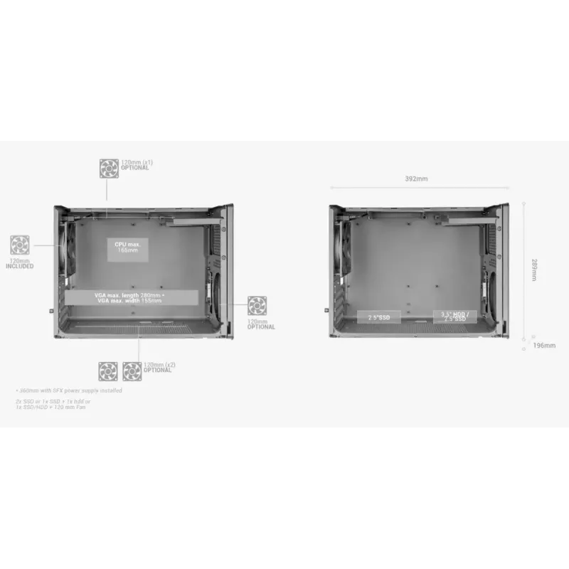 Κουτί υπολογιστή Mars Gaming MCXPSW mATX Λευκό