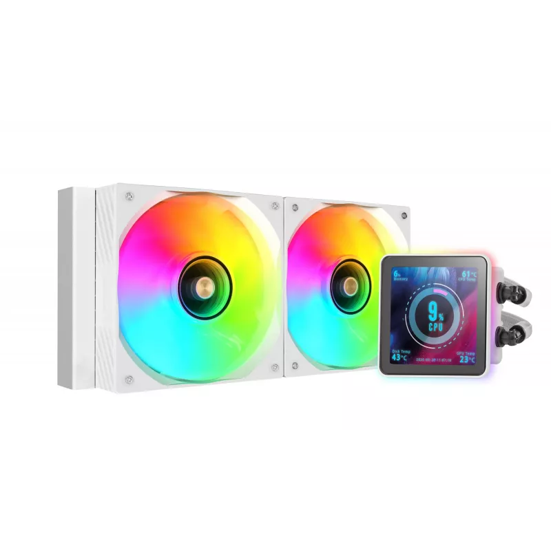 Mars Gaming ML-VISIONPRO240W Υδρόψυκτη CPU AIO 12 cm Λευκή 1 τεμ.