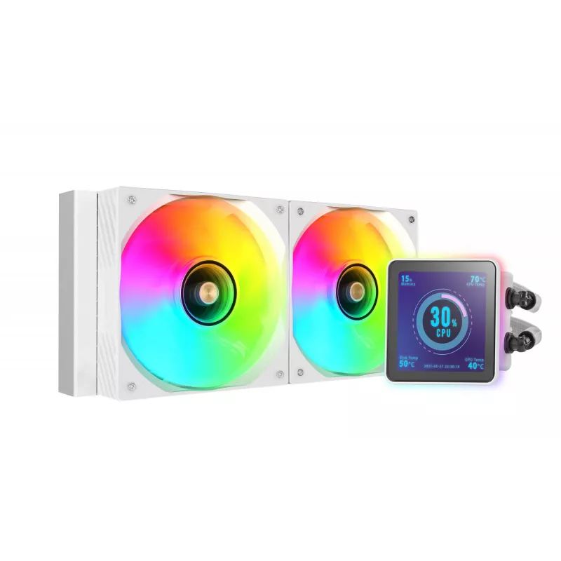 Mars Gaming ML-VISIONPRO240W Υδρόψυκτη CPU AIO 12 cm Λευκή 1 τεμ.